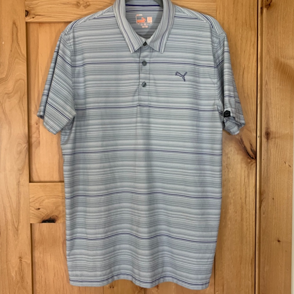 Puma Golf Dry Cell Multi Stripe Polo Shirt- L
